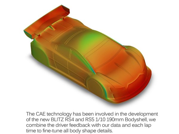 BLITZ RS4 1/10 EFRA 4097 (190mm) (0.7mm/0,5mm/0,4mm) Standard Bodyshell